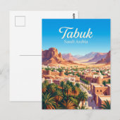 Carte Postale Tabuk, Arabie saoudite (Devant / Derrière)