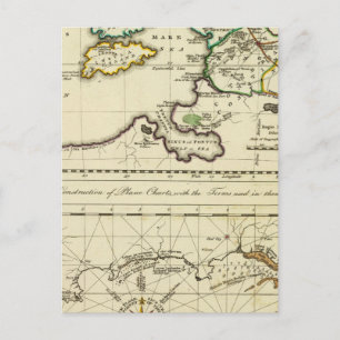 Carte Postale Tabularum géographiarum spécimen World Map