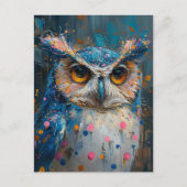 Carte Postale taches de pois blanc (Devant)