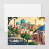 Carte Postale Tachkent, Ouzbékistan (Devant / Derrière)