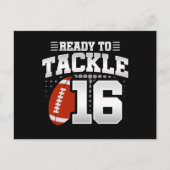 Carte Postale Tackle 16e anniversaire 16 ans Anniversaire de cou (Devant)