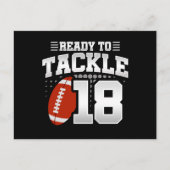 Carte Postale Tackle 18e anniversaire 18 ans Anniversaire de cou (Devant)
