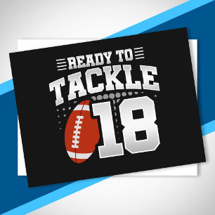 Carte Postale Tackle 18e anniversaire 18 ans couples anniversair