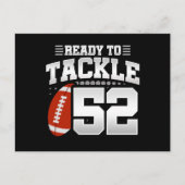 Carte Postale Tackle 52e anniversaire 52 ans Anniversaire de mar (Devant)