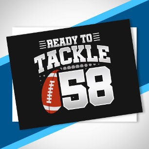 Carte Postale Tackle 58e Anniversaire 58 Ans Couple Anniversaire