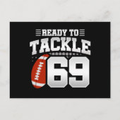 Carte Postale Tackle 69e Anniversaire 69 Ans Anniversaire de Mar (Devant)