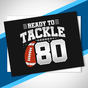 Carte Postale Tackle 80e anniversaire 80 ans Anniversaire de mar