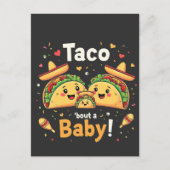 Carte Postale Taco Bout a Baby Pregnancy Faire-part (Devant)