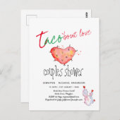 Carte Postale TACO BOUT À PROPOS DE L'AMOUR COUPLES Budget Moder (Devant / Derrière)