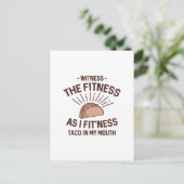 Carte Postale Taco Fitness (Debout devant)