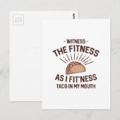 Carte Postale Taco Fitness (Devant / Derrière)