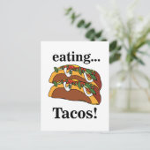 Carte Postale Taco Tacos Nourriture Drôle (Debout devant)