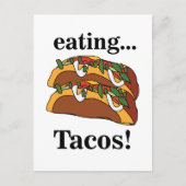 Carte Postale Taco Tacos Nourriture Drôle (Devant)