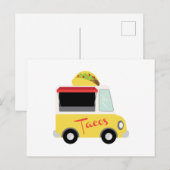 Carte Postale Taco Truck Food (Devant / Derrière)