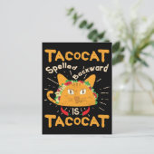 Carte Postale Tacocat épelé à l'envers Cinco de Mayo Taco (Debout devant)