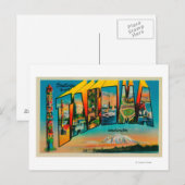 Carte Postale Tacoma, Washington - Scènes de grandes lettres 2 (Devant / Derrière)