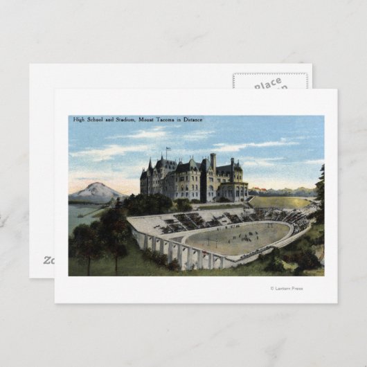 Carte Postale Tacoma, Washington - vue de lycée (Devant / Derrière)