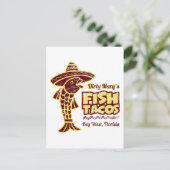 Carte Postale Tacos de poisson (Debout devant)