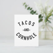 Carte Postale Tacos et Cornhole (Debout devant)