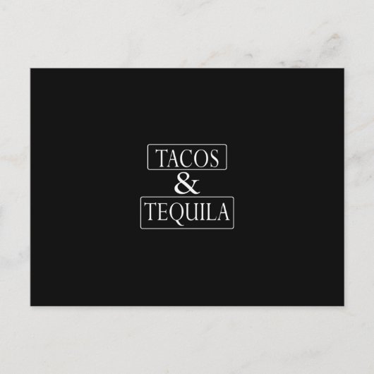 Carte Postale Tacos et Tequila (Devant)