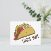 Carte Postale Tacos Yum (Debout devant)