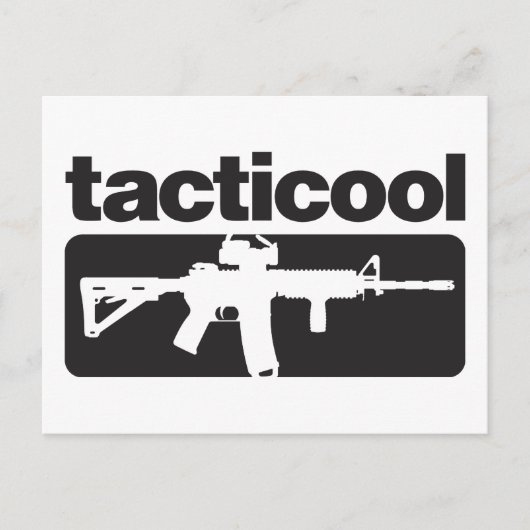Carte Postale Tacticool - Noir (Devant)