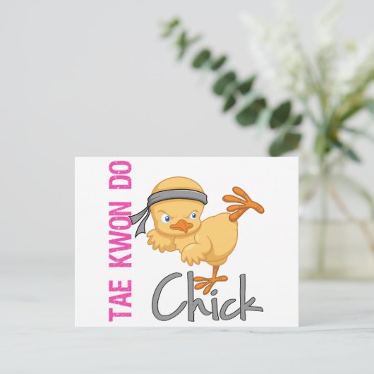 Carte Postale Tae Kwon Do Chick (Debout devant)