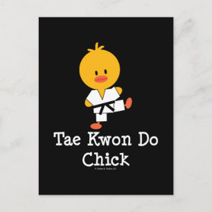 Carte postale Taekwondo Chick