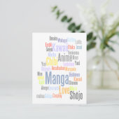 Carte Postale Tag manga (Debout devant)