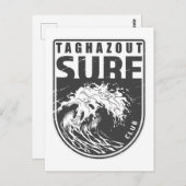 Carte Postale Taghazout Surf Club Maroc Emblem (Devant / Derrière)