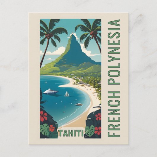 Carte Postale Tahiti (Devant)
