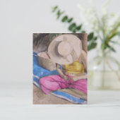 Carte Postale Tahiti tisserand (Debout devant)