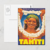 Carte Postale Tahiti vintage (Devant / Derrière)