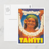 Carte Postale Tahiti vintage (Devant / Derrière)