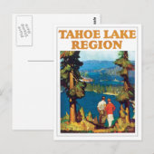 Carte Postale Tahoe Lake Region Vintage (Devant / Derrière)