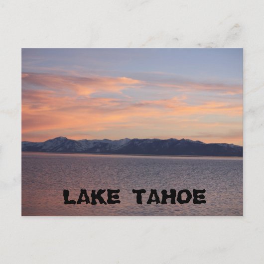 Carte Postale Tahoe SunSet 1 (Devant)