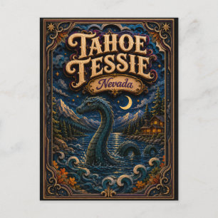 Carte Postale Tahoe Tessie Légendes du Nevada Popcut