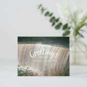 Carte Postale Tahquamenon Falls Salutations Chute d'eau du Michi (Debout devant)