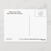 Carte postale Tahquamenon Falls Upper Peninsula (Dos)