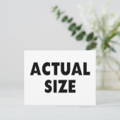 Carte Postale Taille réelle (Debout devant)