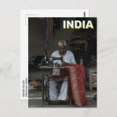 Carte Postale Tailor En Orachha, Inde (Devant / Derrière)