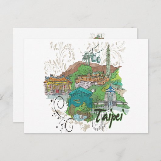 Carte Postale Taipei (Devant / Derrière)