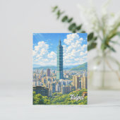 Carte Postale Taipei 101 Taïwan (Debout devant)