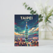 Carte Postale Taipei 101 Taïwan (Debout devant)