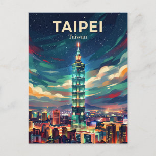 Carte Postale Taipei 101 Taïwan