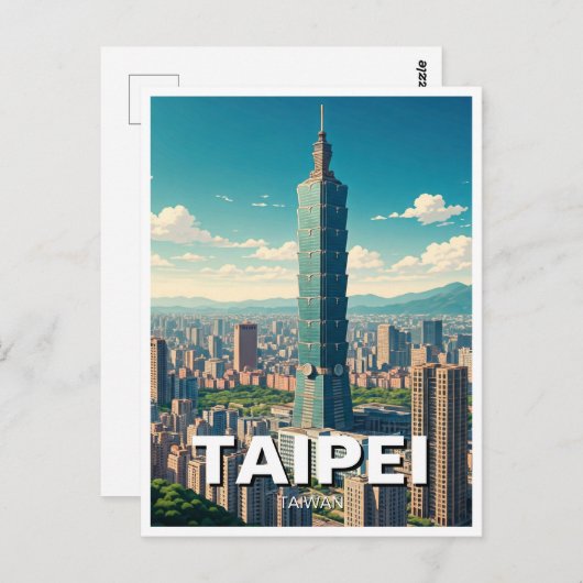 Carte Postale Taipei 101 Taïwan (Devant / Derrière)
