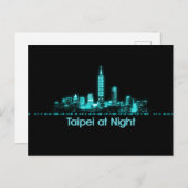 Carte Postale Taïpei Skyline (Devant / Derrière)