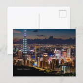 Carte Postale Taipei, Taiwan (Devant / Derrière)