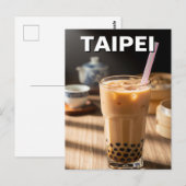 Carte Postale Taïwan Boba Bubble Tea (Devant / Derrière)