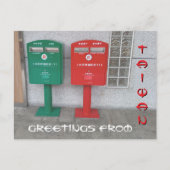 Carte Postale Taiwan Postboxes Mailboxes Greetings (Devant)